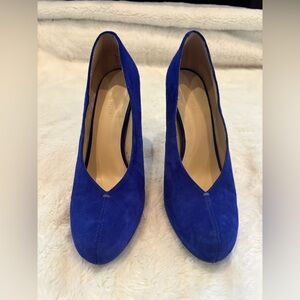 Nine West Royal Blue Suede Women's Pumps